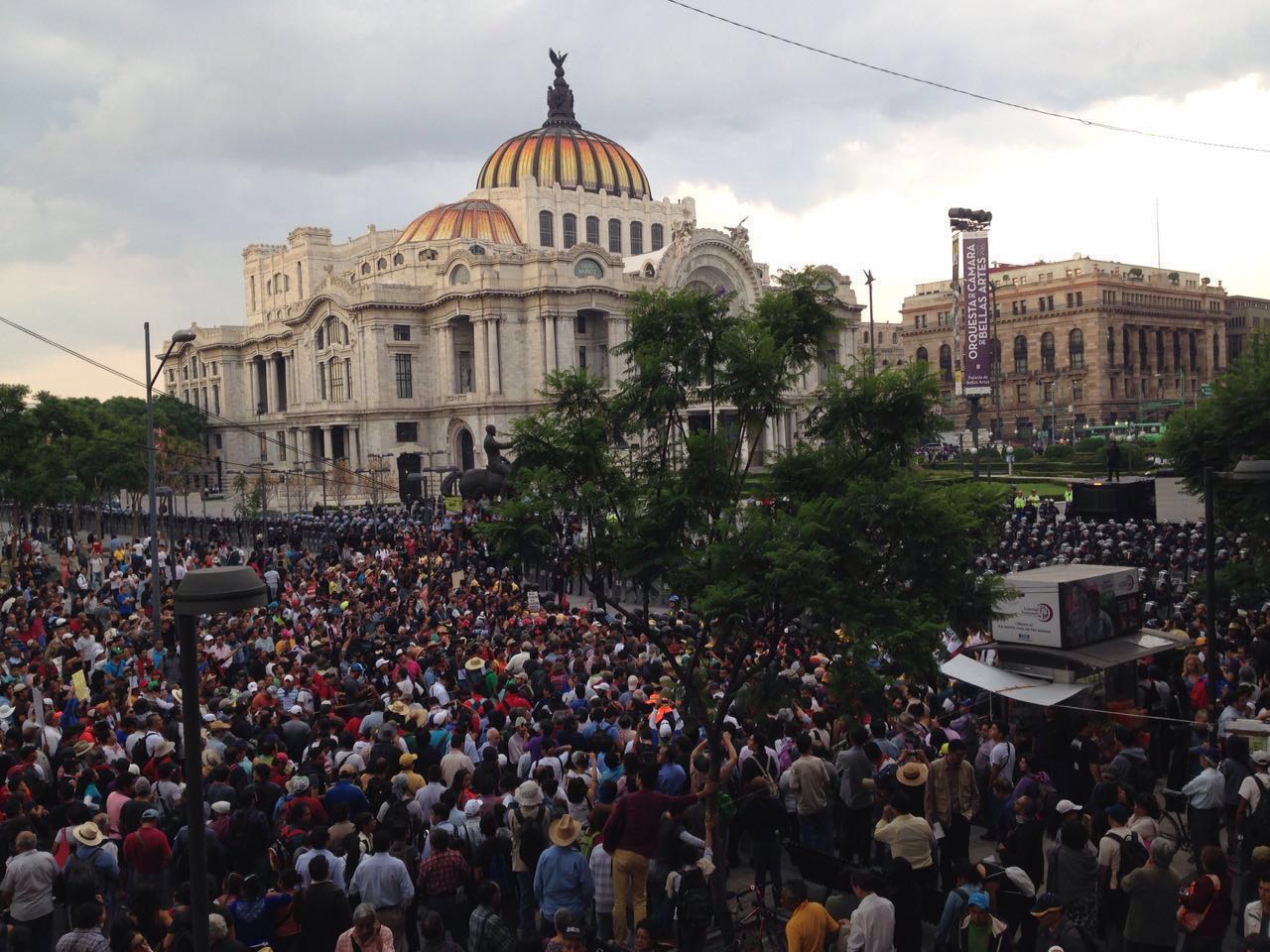 Termina mitin de la CNTE sin incidentes