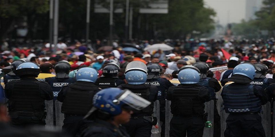 Saldo blanco en marchas de maestros en la Ciudad de México