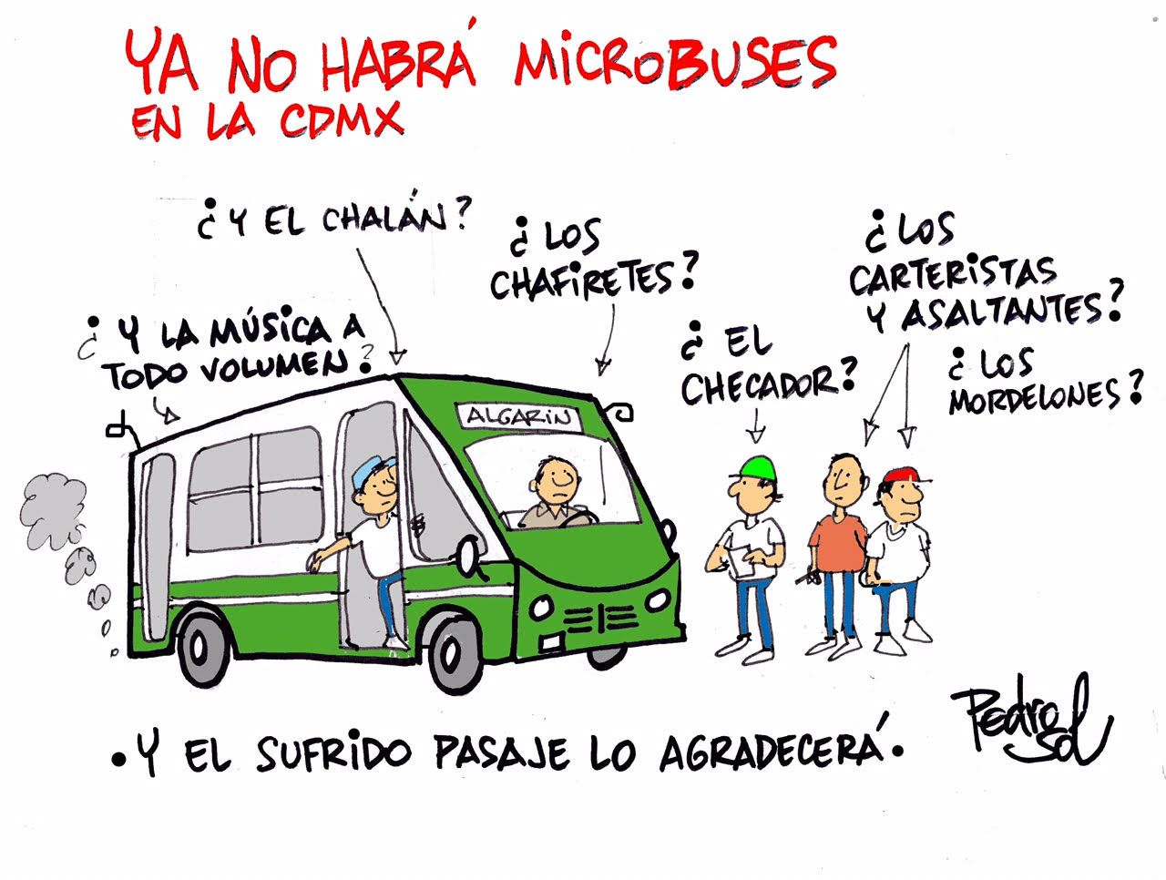 Buenas noticias - Pedro-Sol-microbus