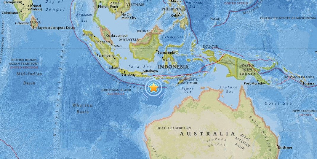 Temblor de 6.2 azota costas de Indonesia - Temblor-indonesia-USGS