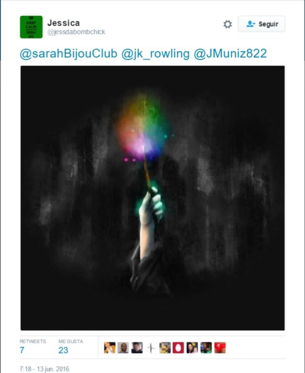 Rinden tributo a mexicano víctima de ataque en Orlando al estilo Harry Potter - Tuit-JK-Rowling-2