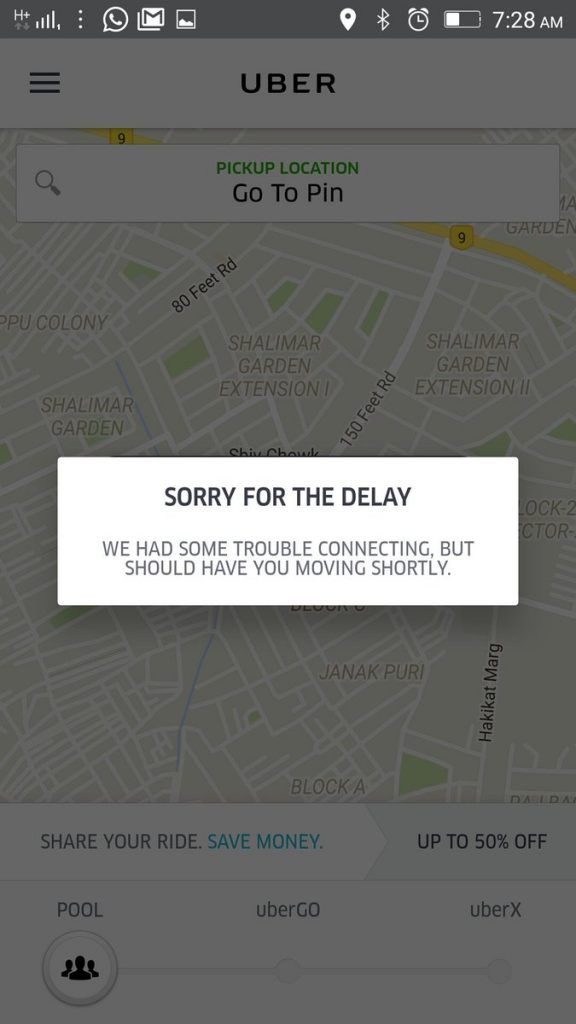 Reportan caída de Uber a nivel mundial - UBer-Caída-6-576x1024