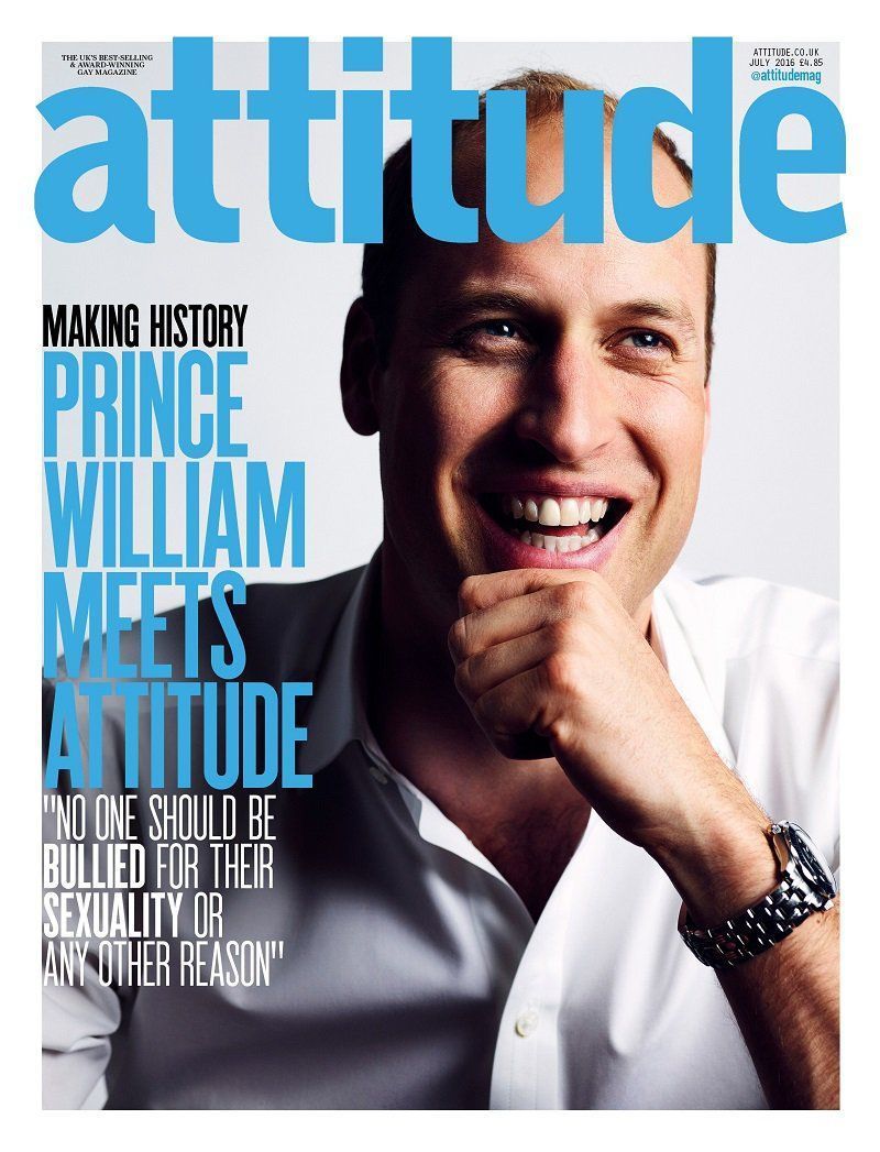 Príncipe William aparece en revista gay británica - William-Attitude-Gay