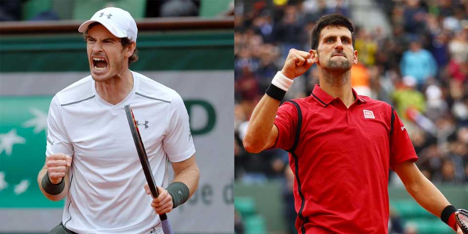 Djokovic buscará la gloria ante Murray en Roland Garros