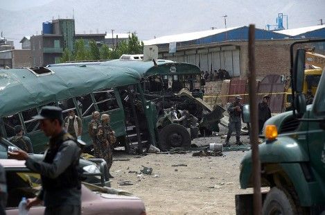 Al menos 30 policías muertos por ataque en Kabul