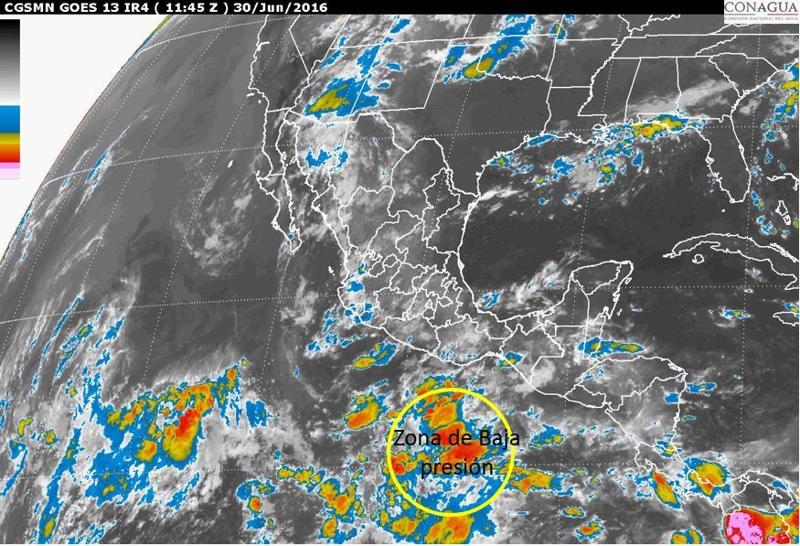 Pronostican nuevo ciclón en el Pacífico - baja-presion