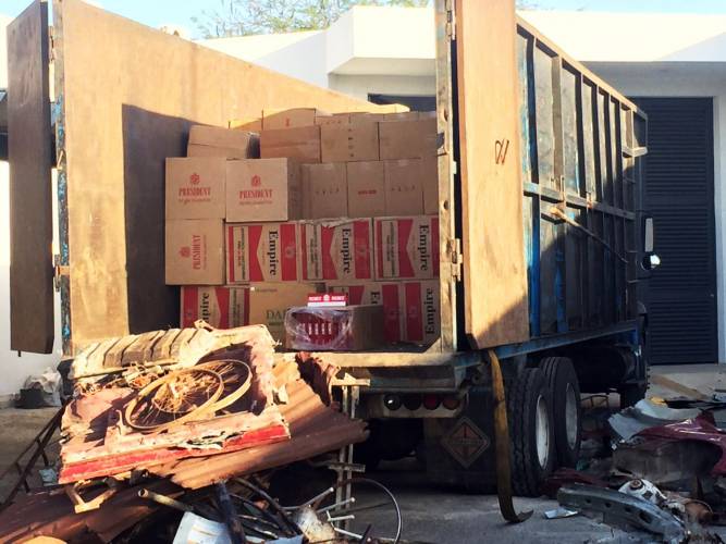 Abandonan 4 millones y medio de cigarros piratas - cigarros-milenio-novedades