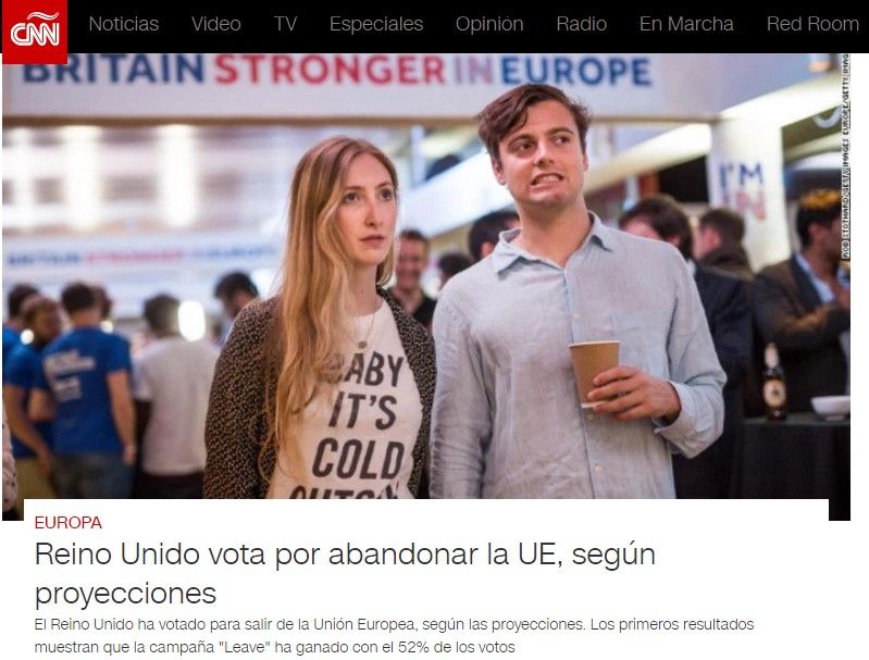 Reacciones de los medios tras el Brexit - cnn-español