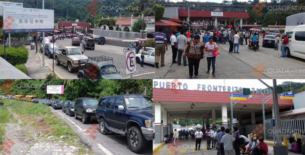 CNTE bloquea puentes internacionales en Chiapas - cnte-chiapas-3-1024x521