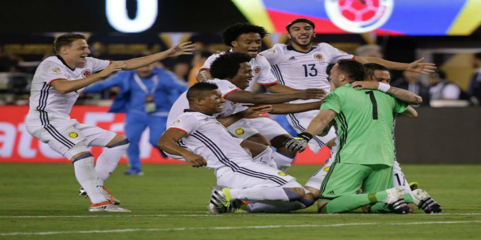 Colombia espera a México o Chile en semifinales