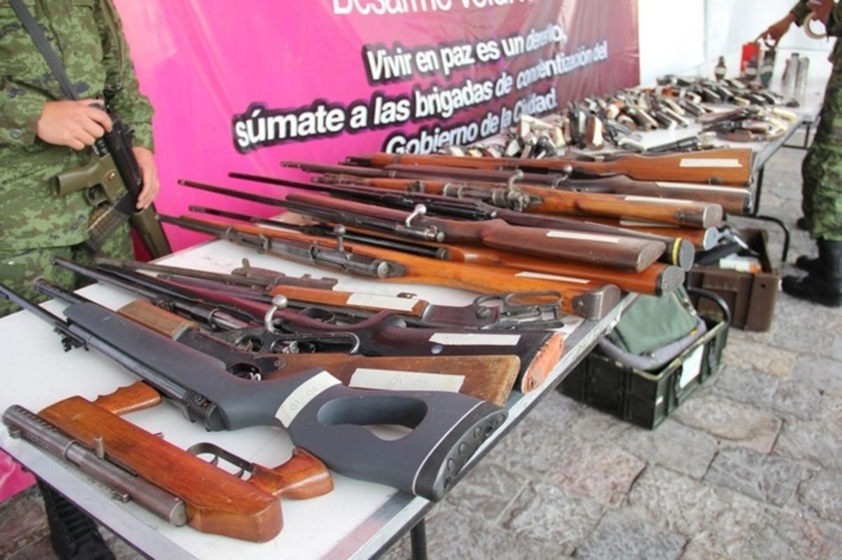 Programa de Desarme Voluntario capitalino recolecta más de mil 500 armas