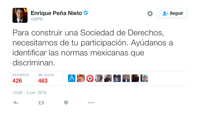 EPN convoca a ciudadanos a participar en consulta de normas discriminatorias - epn-INCLUYENTE