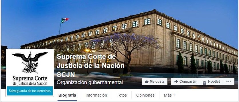Suprema Corte de Justicia de la Nación abre cuenta en Facebook - facebook-scjn