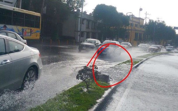 Fuga de agua provoca tráfico intenso en Constituyentes - fuga-agua-Constituyentes-mreldiablo8