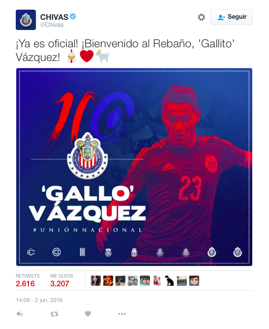 "Gallito" Vázquez, nuevo jugador de Chivas - gallo-