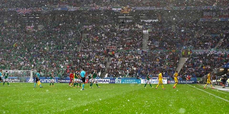 Suspenden partido de la Euro por granizo