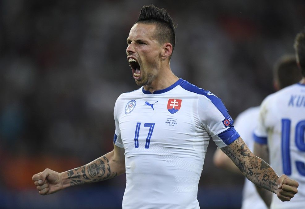Eslovaquia derrota a Rusia - hamsik