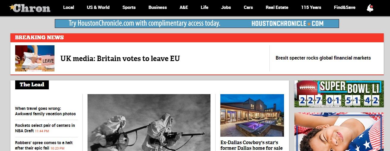 Reacciones de los medios tras el Brexit - houston-chronicle