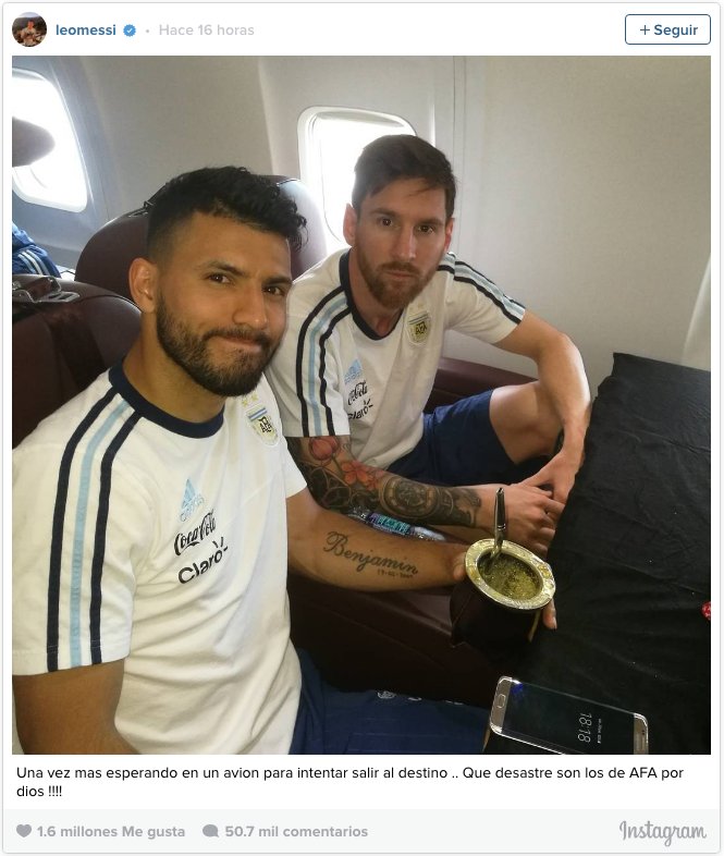 Messi explota contra la AFA - lionel-messi-instagram