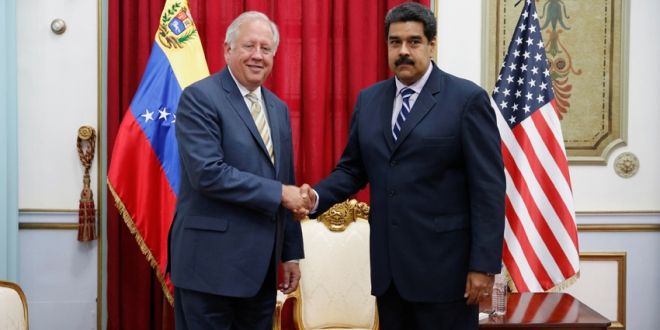 Maduro se reúne con embajador de Estados Unidos - maduro-y-shannon-2