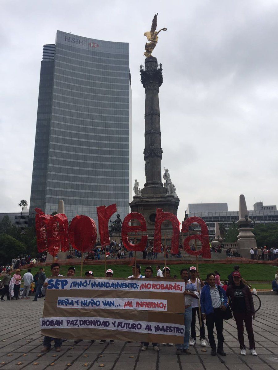 Manifestantes marchan del Ángel al Zócalo - manifestantes