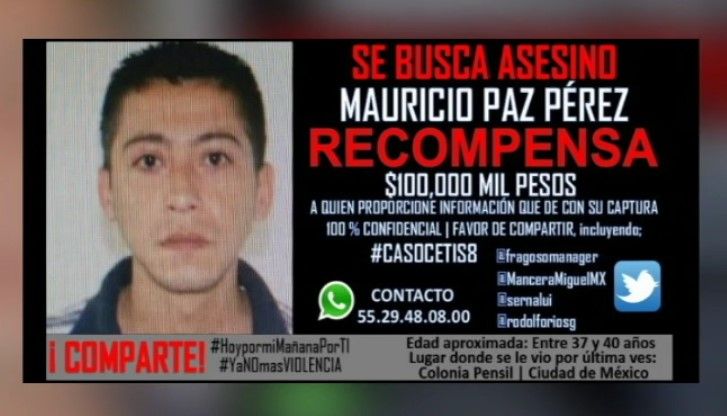 Familia ofrece 100 mil pesos para encontrar a Mauricio Paz Pérez