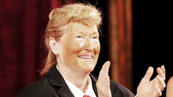 Meryl Streep se caracteriza como Donald Trump