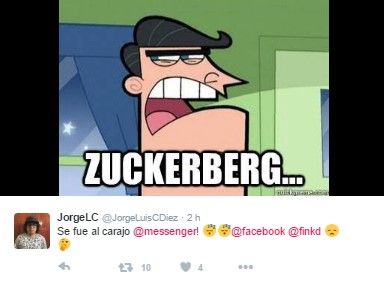 Tuiteros se quejan de la caída de Messenger - messenger