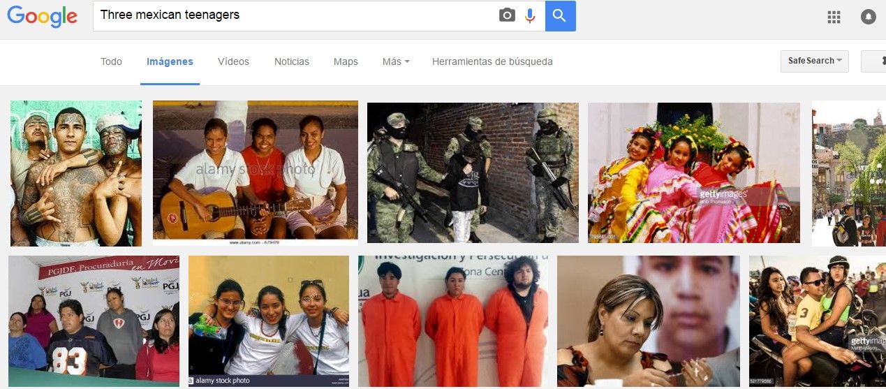 Acusan a Google de racista por búsqueda de imágenes - mexican-treenagers