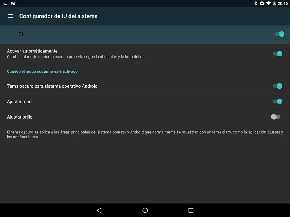 Android Nougat, es el nombre oficial de nueva versión 7.0 - modo-oscuro-android-n-tab