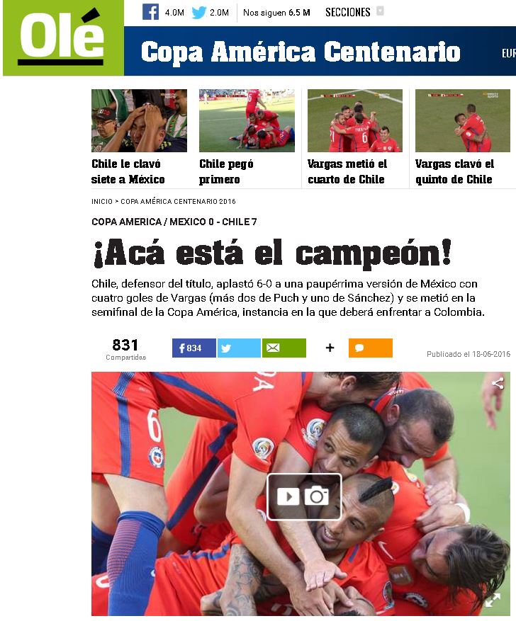 Medios internacionales destacan derrota de México - ole