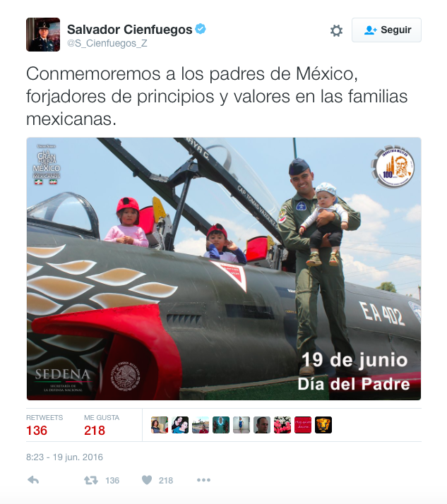 Dependencias mexicanas celebran el Día del Padre - papá-Salvador-Cienfuegos