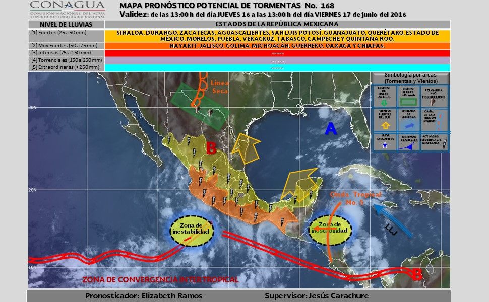 Continúan las lluvias y tormentas eléctricas en todo el país - potencial_tormentas-3-1