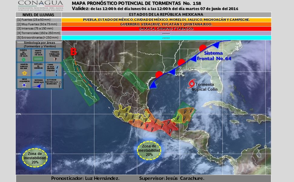 Depresión tropical causará lluvias en gran parte del país - potencial_tormentas-4