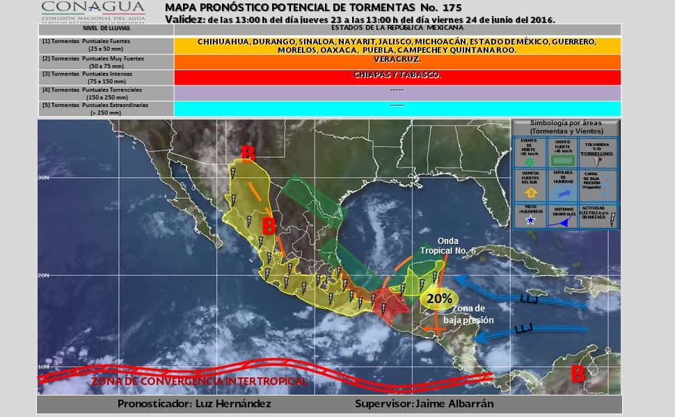 Continuarán las lluvias en el país - potencial_tormentas-7