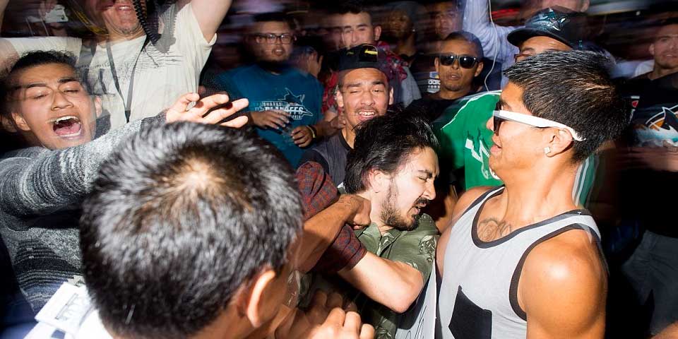 Agreden y lanzan huevos a seguidores de Donald Trump