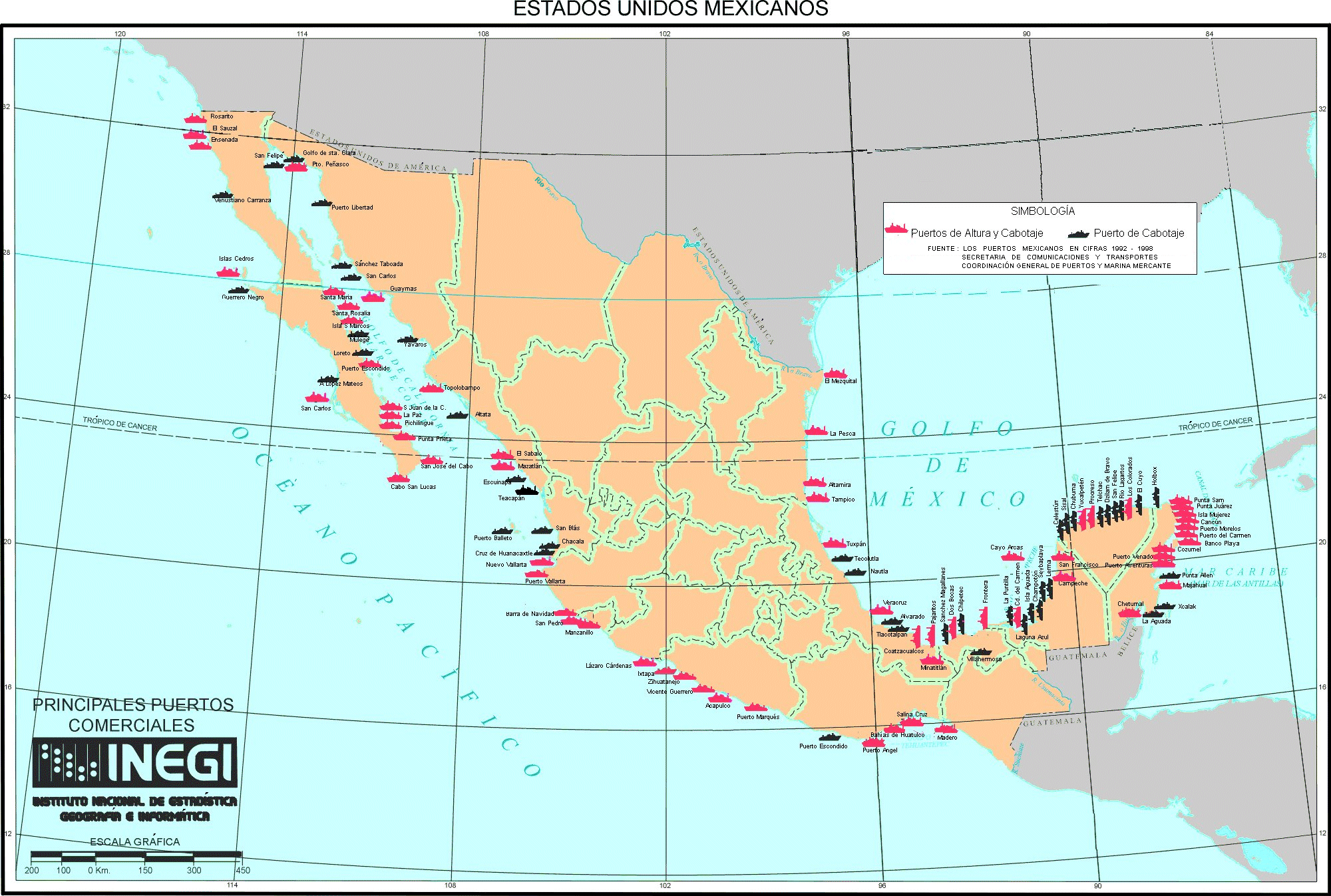 Puertos mexicanos duplicarán operaciones al final del sexenio: EPN - puertos-Mexicanos-INEGI