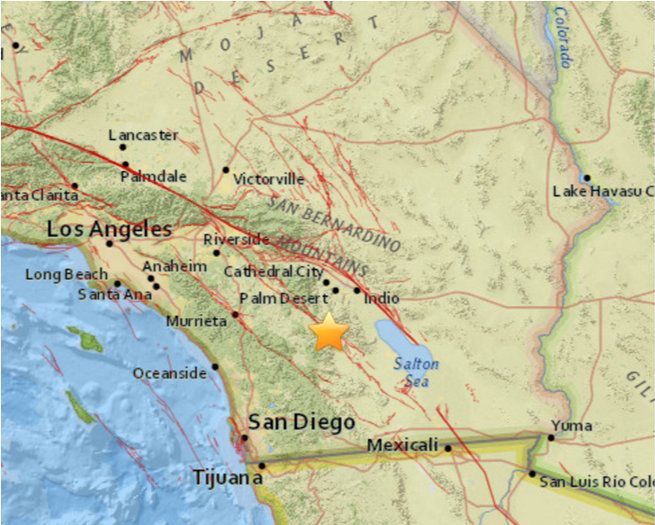 Sismo sacude Palm Springs, California - sismo-california