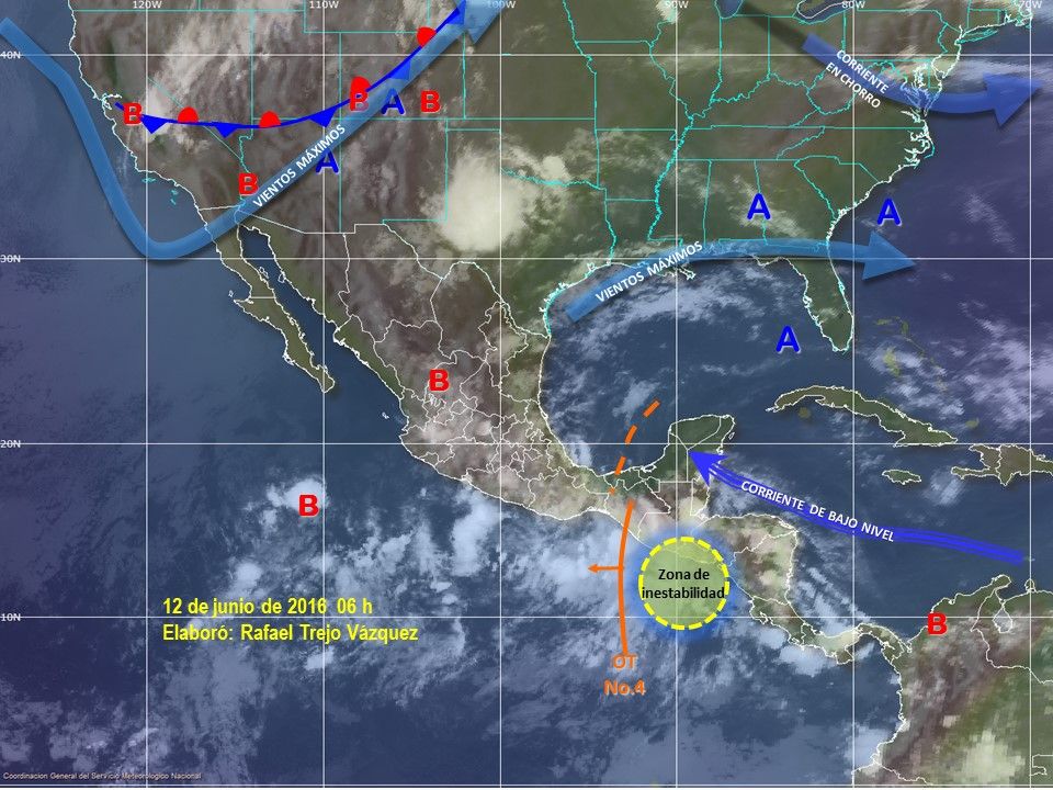Continuarán las lluvias y el calor extremo - sp12jun2016-06h_575d3fc361d50
