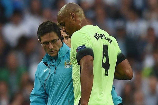 El once de los jugadores que se perderán la Euro - vincent-kompany