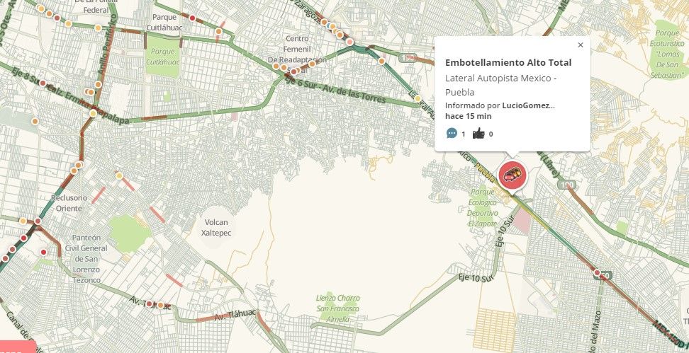 Microbús vuelca en la México-Puebla - volcadura-microbus-Waze