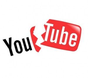 Se registra la mayor caída de YouTube - youtube-logo-roto-300x266