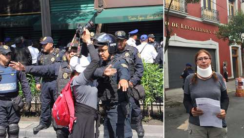 Policías de la SSP agreden a fotógrafa de La Jornada