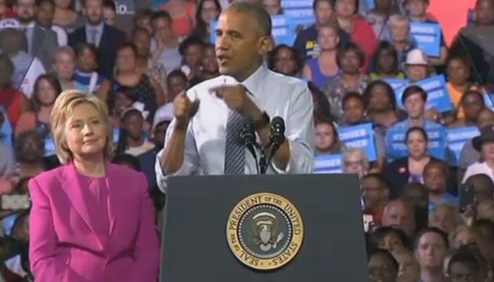 Hillary Clinton hace campaña junto a Barack Obama - 10918415_G