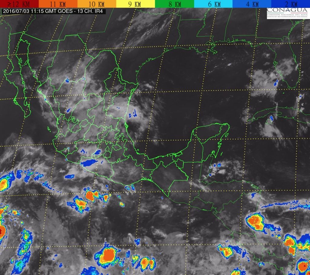 Dos tormentas tropicales causan lluvias en el país - 201607031115-1024x911