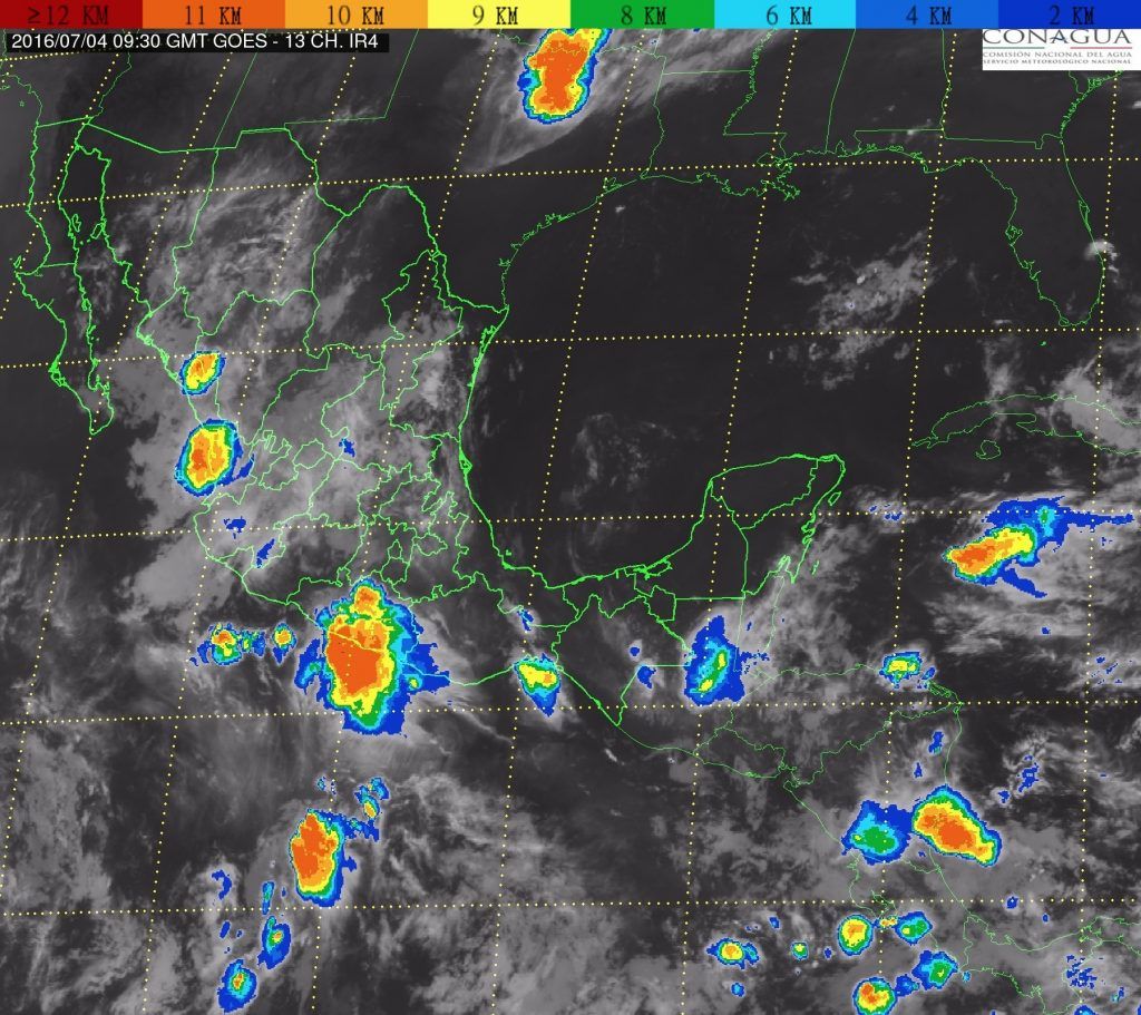 Continúan las lluvias en casi todo el país - 201607040930-1024x911