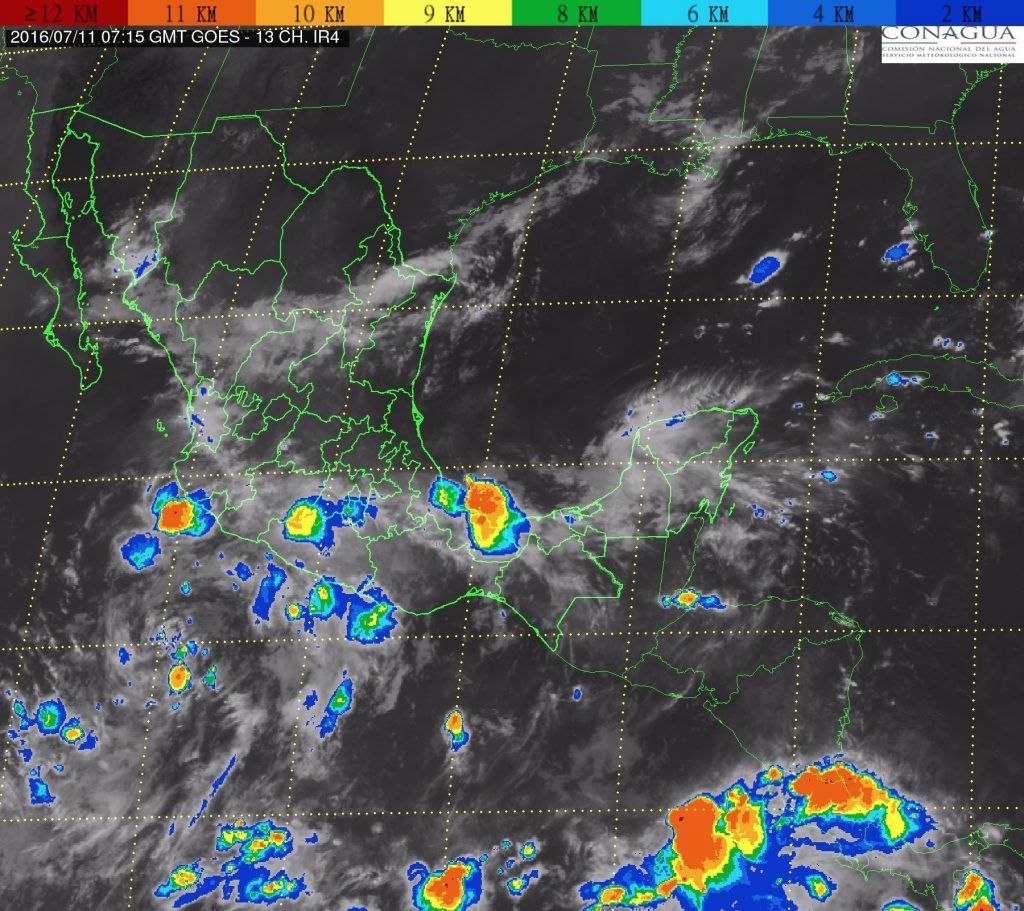 Onda tropical 11 traerá más lluvias al país - 201607110715-1024x911