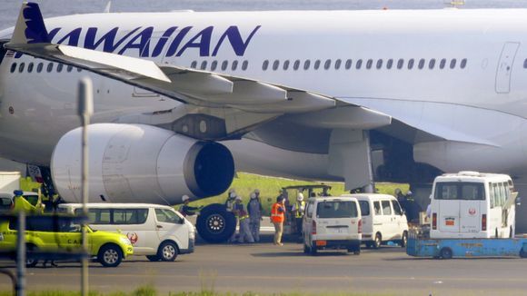 Revientan llantas de un avión durante aterrizaje de emergencia - 636044260181988081-AP-Japan-Hawaii-Emergency-Landing.1