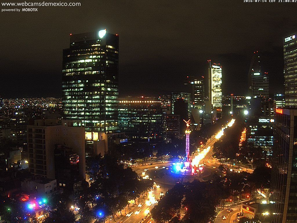 Iluminan Ángel de la Independencia con colores de la bandera francesa - Angel-de-la-Independencia-1024x768