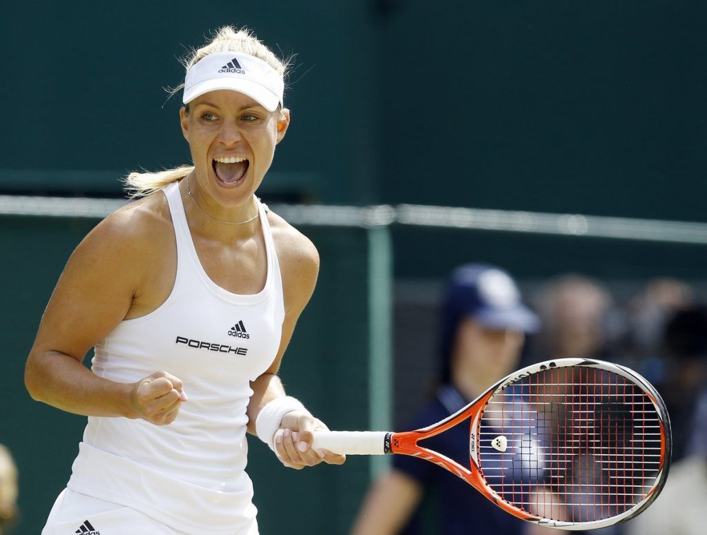 Serena Williams pasa sin problemas a la final de Wimbledon - Angelique-Kerber-espn-1024x775